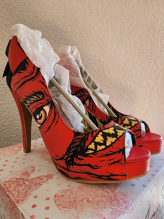 Iron Fist Shoes - RARE! Soul Stealer Peep-toe Heels By Iron Fist